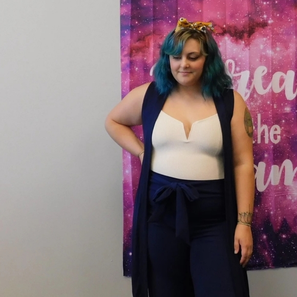 Cream Ribbed Bodysuit - Picture 2 of 3